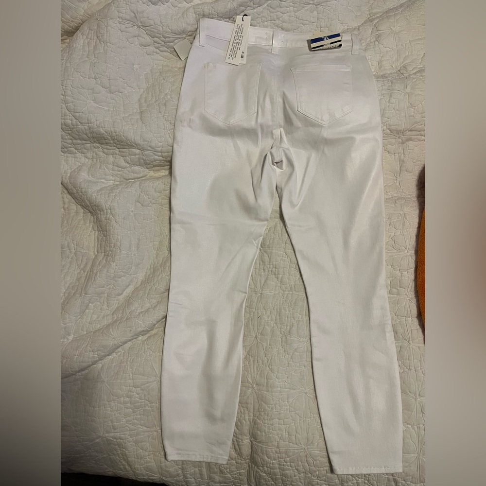 White Waxed Jeans
